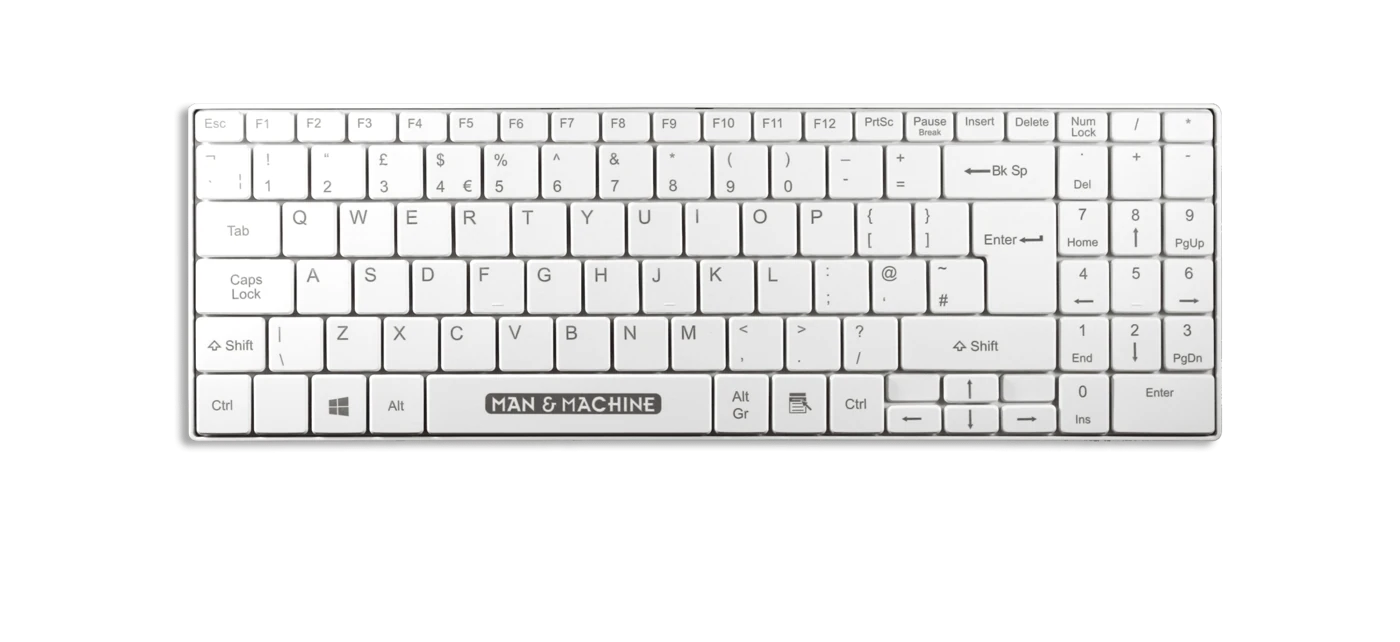 ITS Cool white keyboard with UK layout